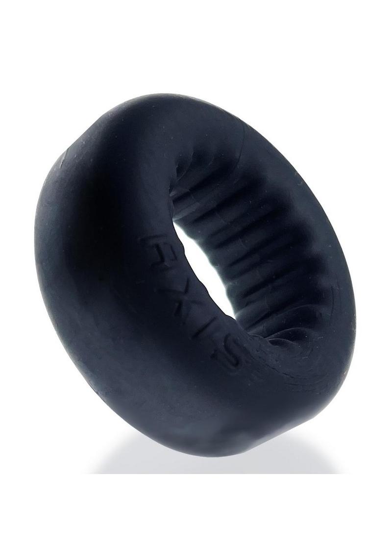 Oxballs Axis Gripper Lock Ribs Cock Ring Black Ice