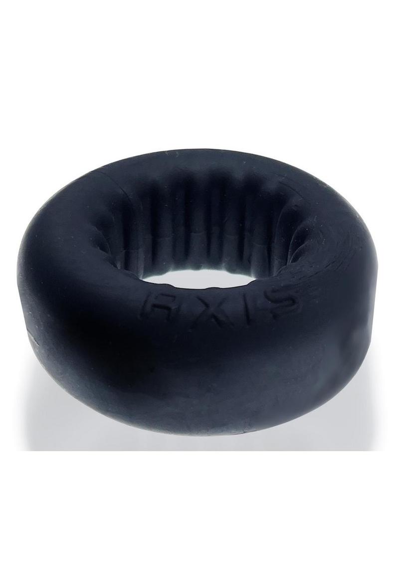 Oxballs Axis Gripper Lock Ribs Cock Ring Black Ice