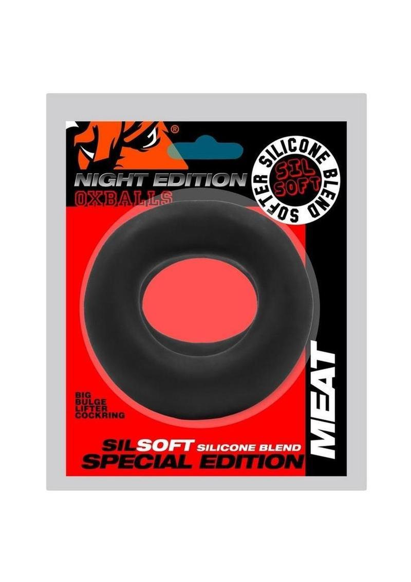 Meat Cock Ring Night Edition Sil Soft Silicone Bulge Enhancer