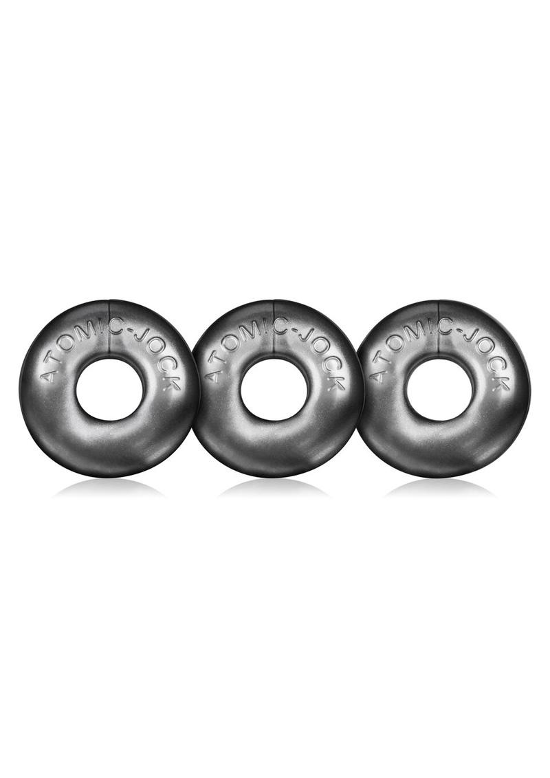 Ringer Cock Ring 3 Pack Silicone Secure Fit Body Safe