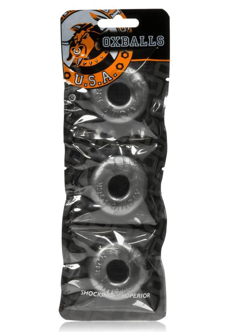 Ringer Cock Ring 3 Pack Silicone Secure Fit Body Safe
