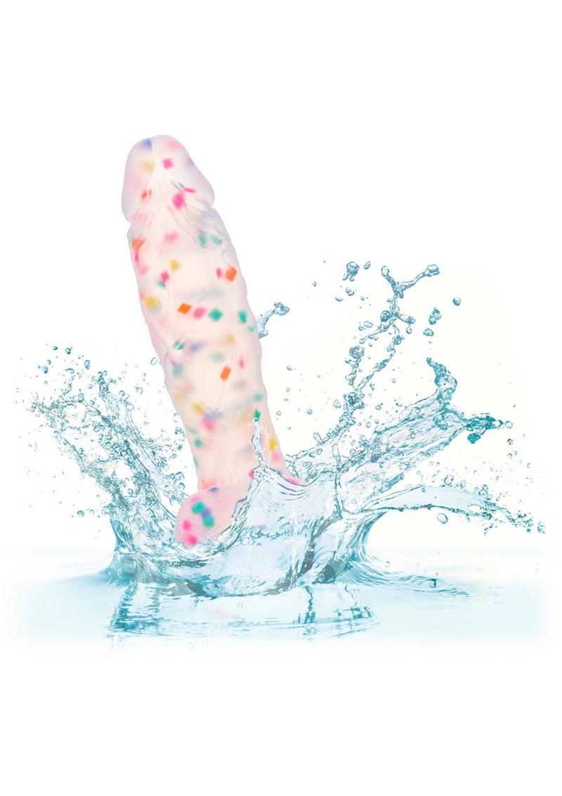 Party Boy Silicone Studs Dong with Suction Cup Multicolor Dildo