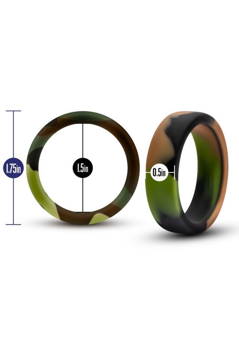 Silicone Camouflage Cock Ring Durable Body Safe Easy Care