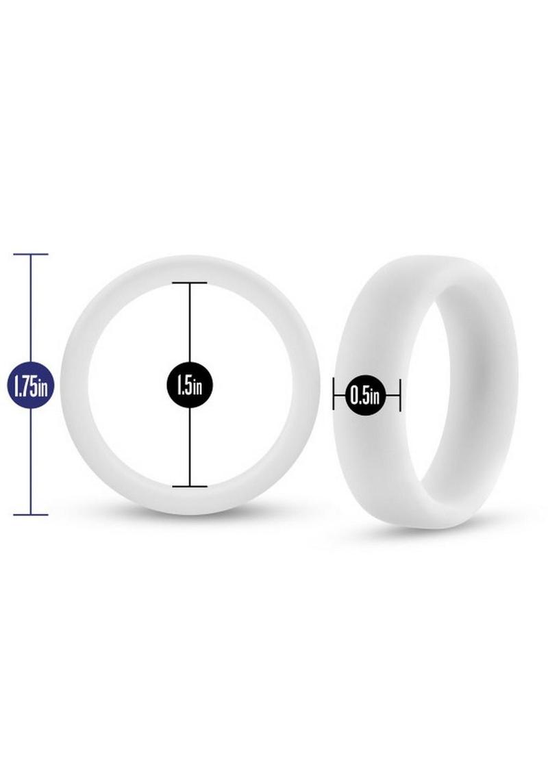 Performance Silicone Glo Cock Ring Flat Profile Phthalate Free Body Safe