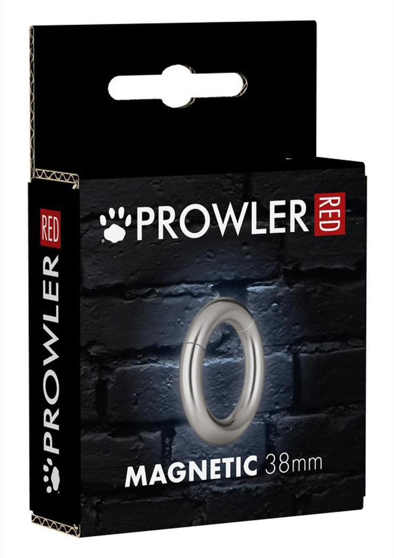 Prowler Red Stainless Steel Magnetic Cock Ring Durable