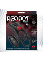 Red Dot V1 Silicone Rechargeable Vibrating Cock Ring With Remote