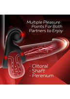 Red Dot V2 Silicone Rechargeable Vibrating Cock Ring with Remote
