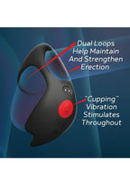 Vibrating Cock Ring Silicone Rechargeable With Remote Control 10 Speeds