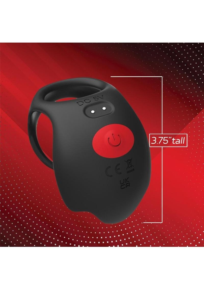 Vibrating Cock Ring Silicone Rechargeable With Remote Control 10 Speeds