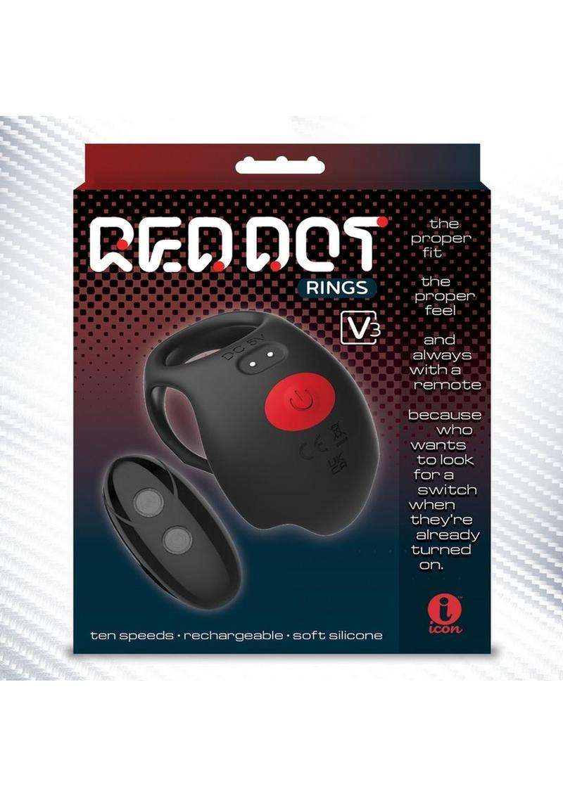 Vibrating Cock Ring Silicone Rechargeable With Remote Control 10 Speeds