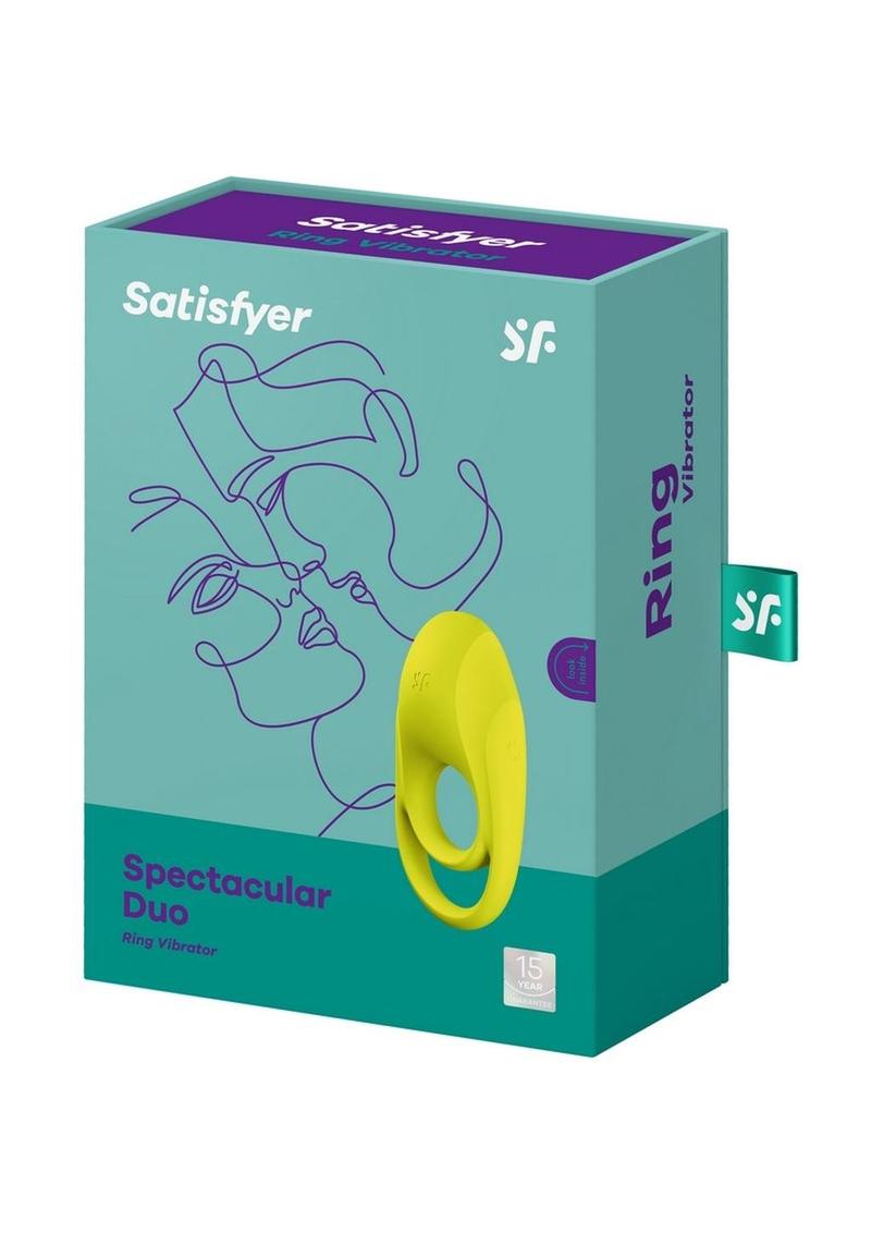 Satisfyer Spectacular Duo Silicone Vibrating Cock And Ball Ring