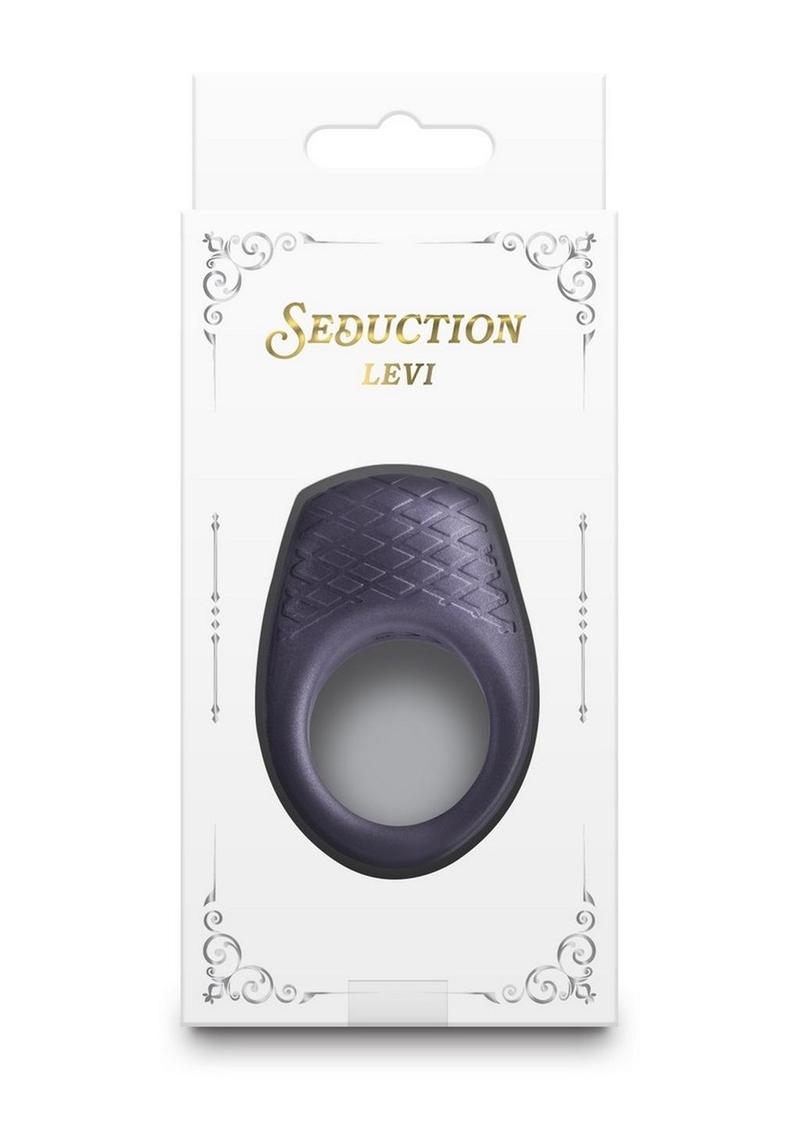 Rechargeable Silicone Cock Ring Seduction Levi With Vibrations