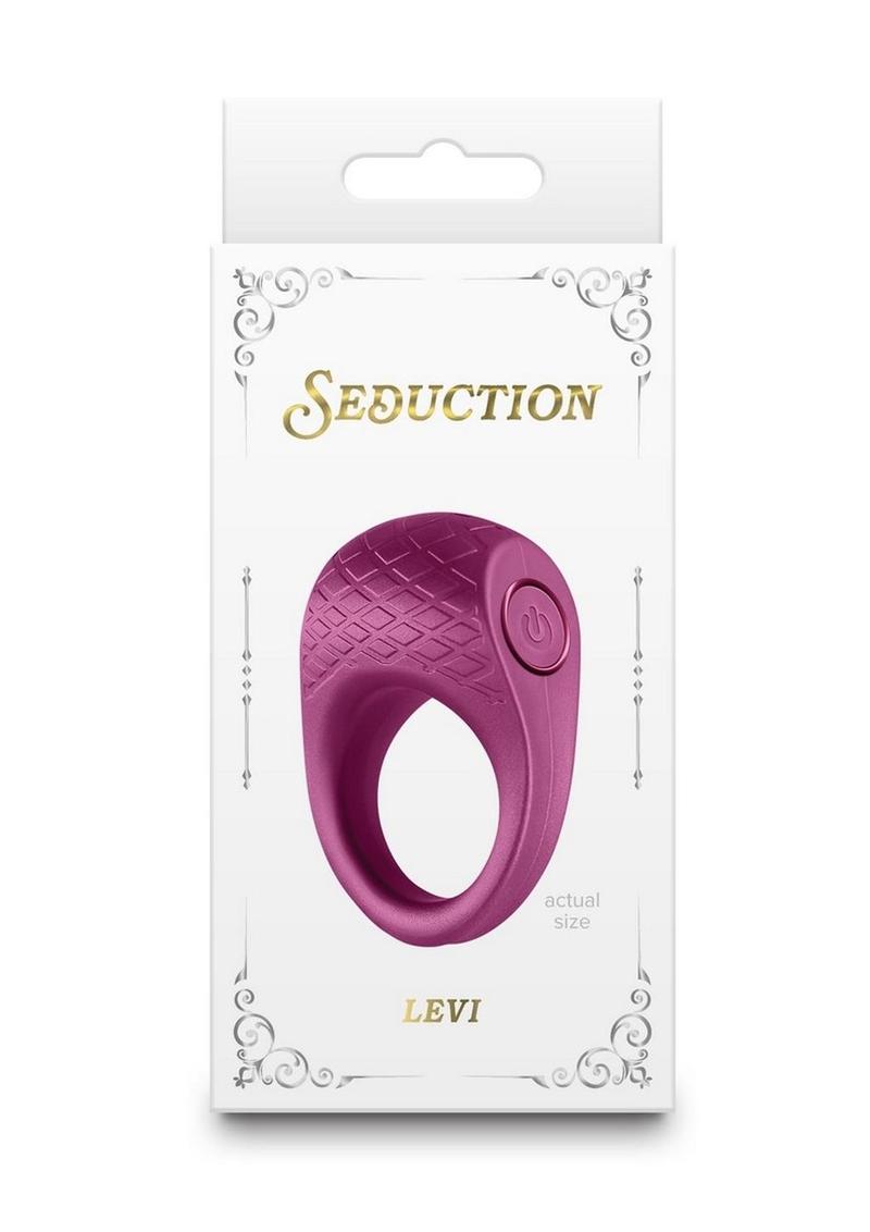 Rechargeable Silicone Cock Ring Seduction Levi With Vibrations