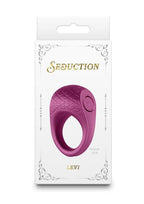 Rechargeable Silicone Cock Ring Seduction Levi With Vibrations