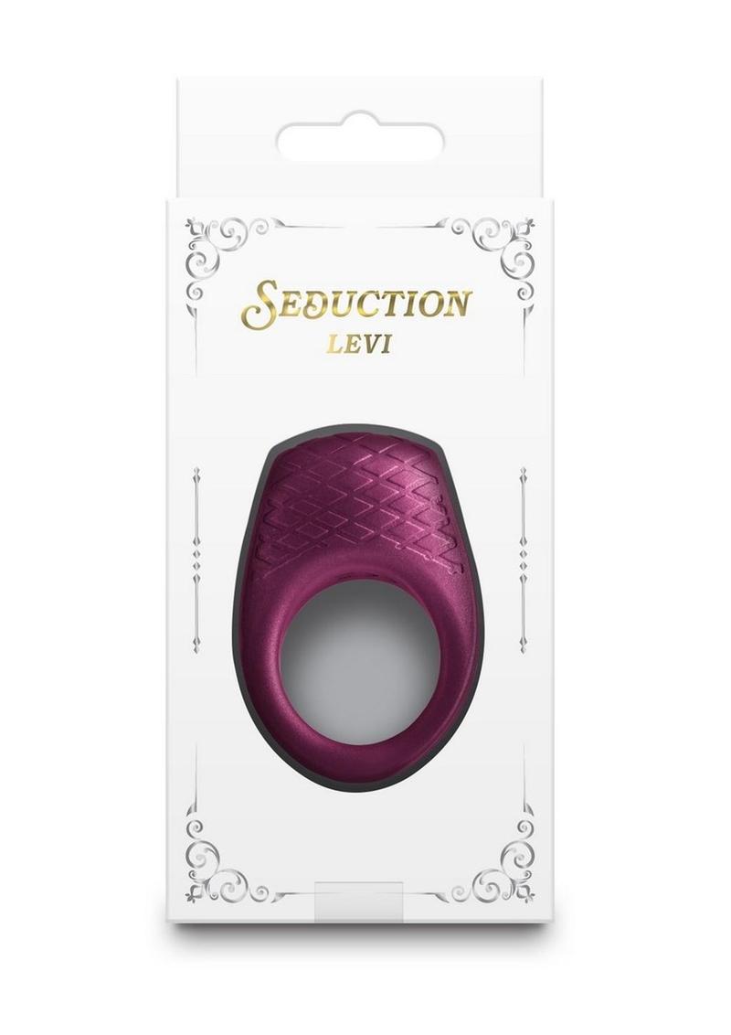 Rechargeable Silicone Cock Ring Seduction Levi With Vibrations