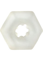 Sexagon Enhancer Cock Ring Hexagon Design Silicone