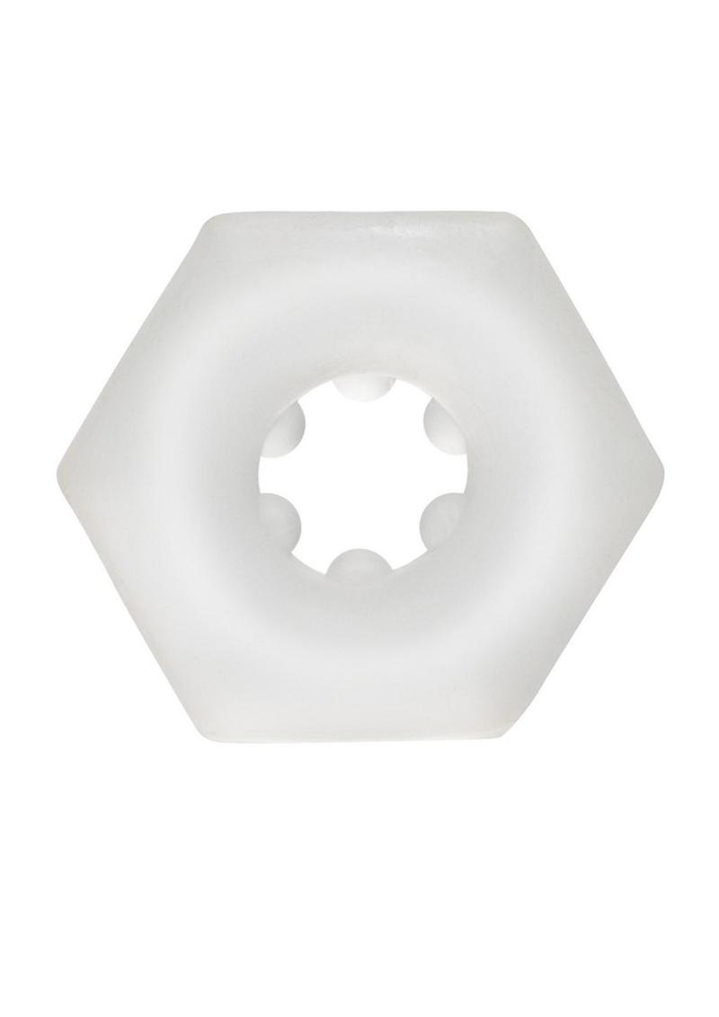 Sexagon Enhancer Cock Ring Hexagon Design Silicone