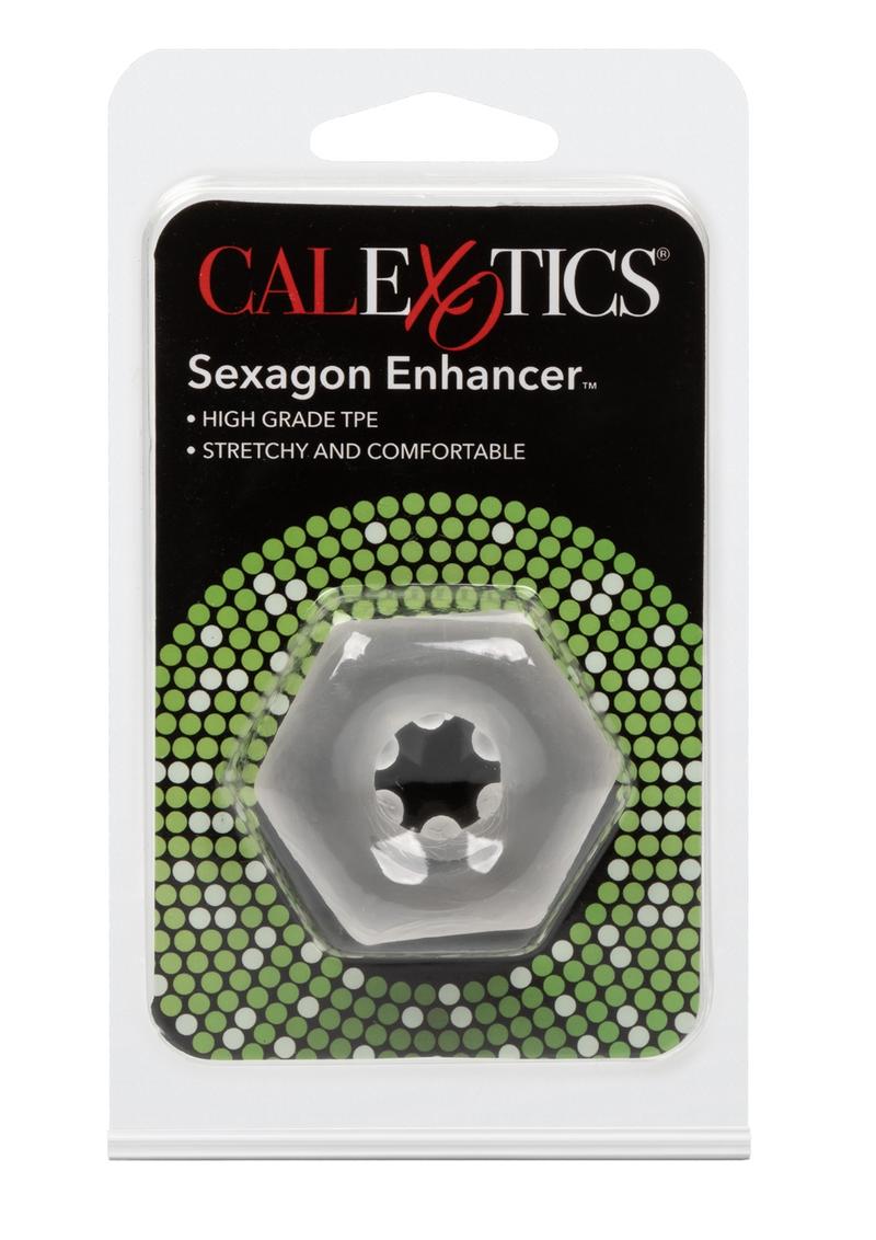Sexagon Enhancer Cock Ring Hexagon Design Silicone