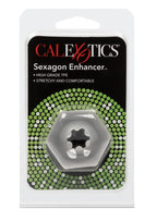 Sexagon Enhancer Cock Ring Hexagon Design Silicone