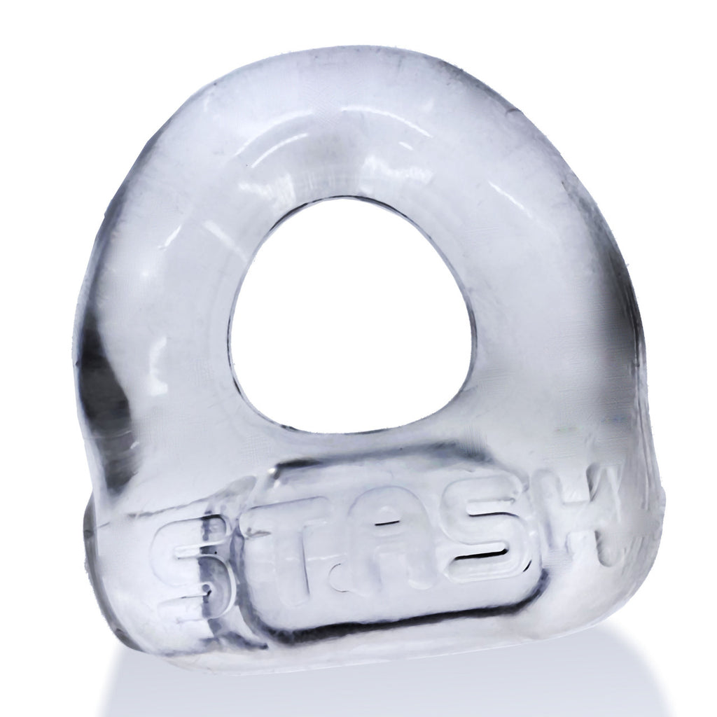 Oxballs Stash Cockring with Aluminum Capsule Insert Clear