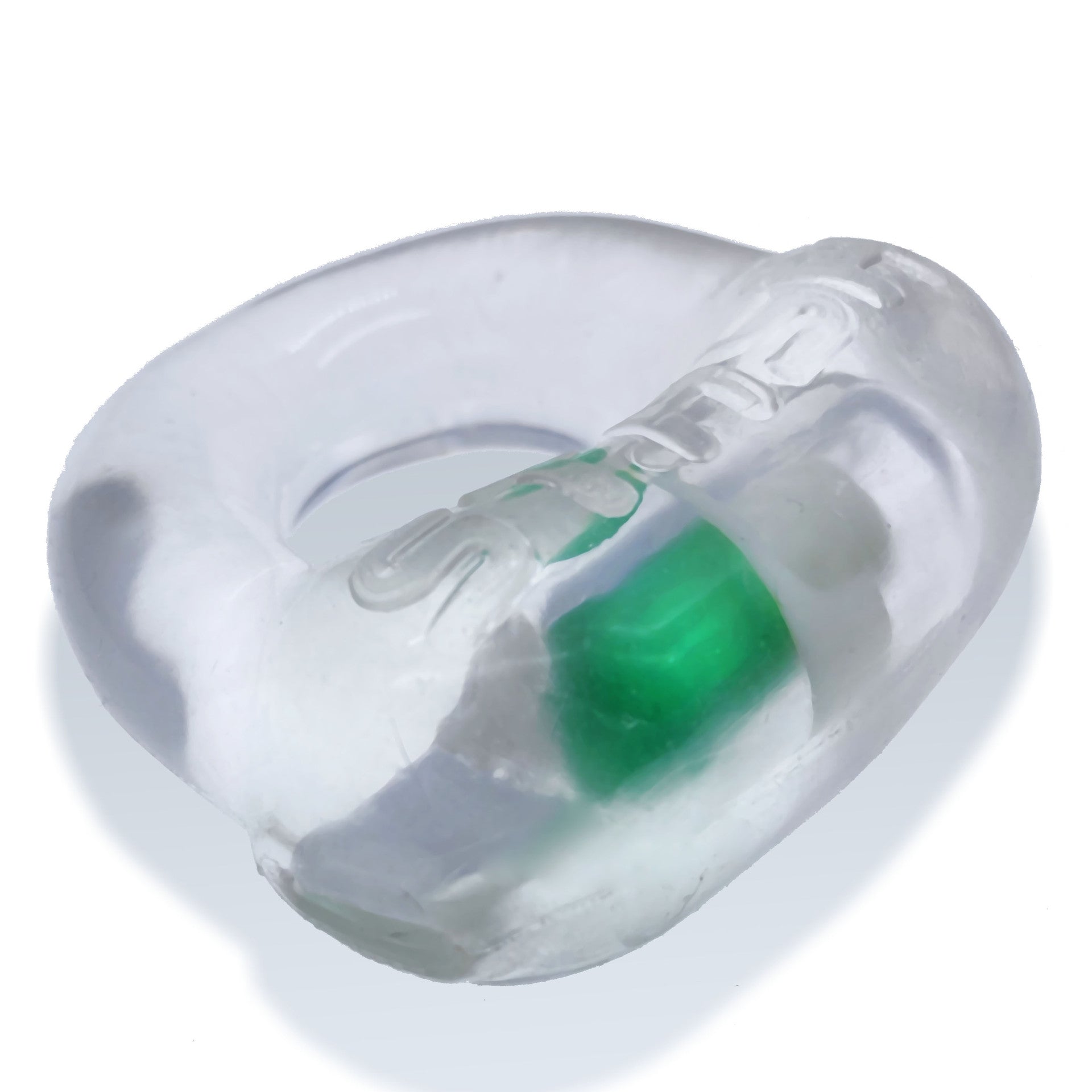 Oxballs Stash Cockring with Aluminum Capsule Insert Clear