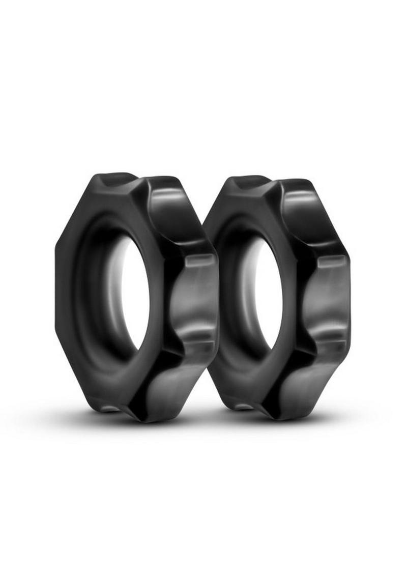 Cock Ring 2 Pack Superior Strength Stay Hard Nutz Pro
