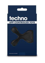 Techno Strobe App Controlled Rechargeable Silicone Vibrating Cock Ring