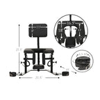 ThroneX BDSM Bondage Chair with Cuffs & 5 Tie Points