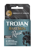 Trojan Bareskin Raw Lubricated Latex Condoms Ultra Thin