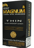 Trojan Magnum Thin Large Size Condoms Ultrasmooth Lubricant