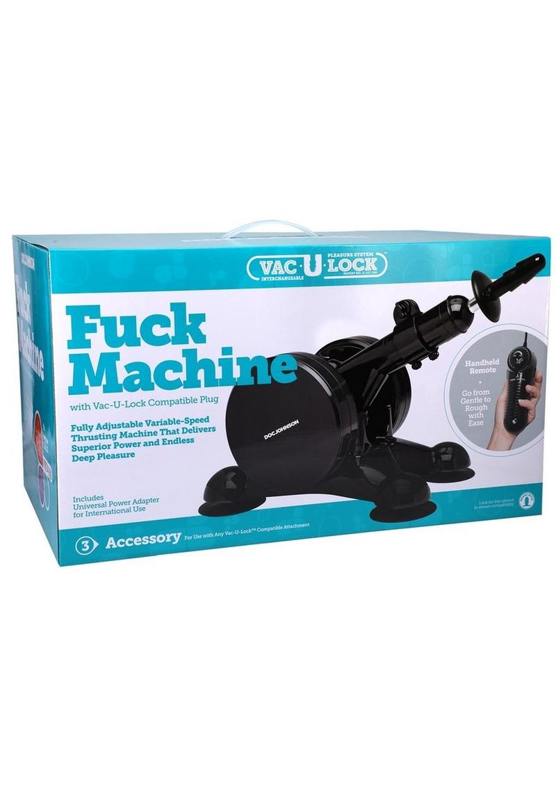 Vac-U-Lock Interchangeable Sex Machine Variable-Speed Thrusting