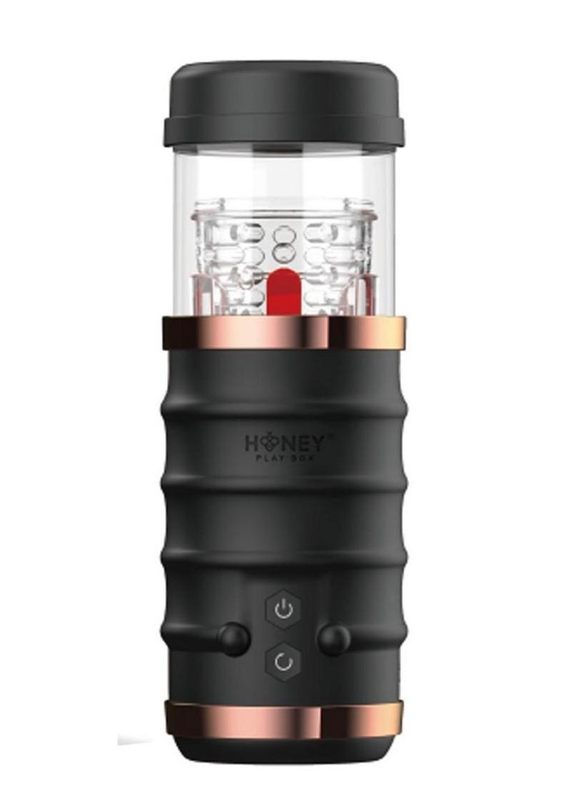 Auto Thrusting Stroker Automatic Male Masturbator With Transparent Sleeve