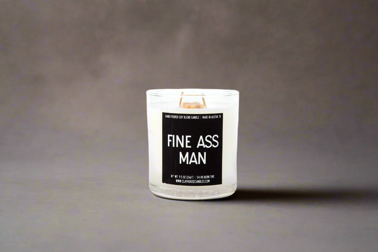 Fine Ass Man Container Candle Masculine Smoky Scent