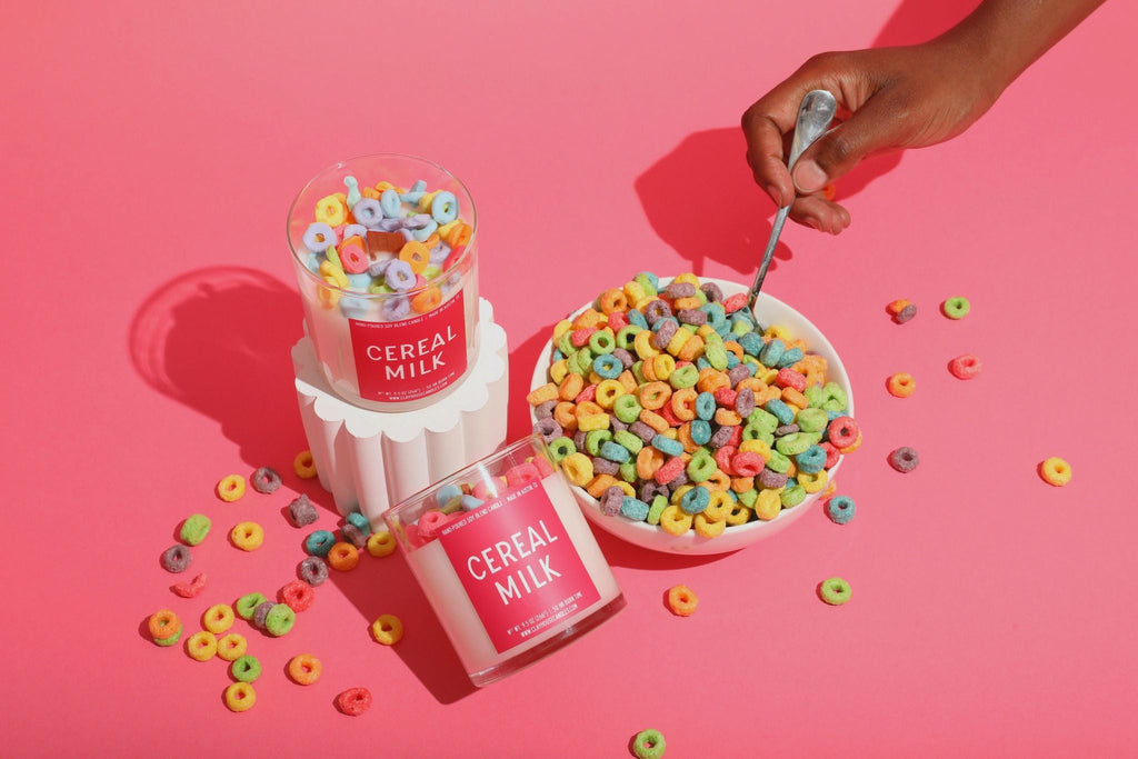 Cereal Milk Container Candle Soy Jar Ambience Scent
