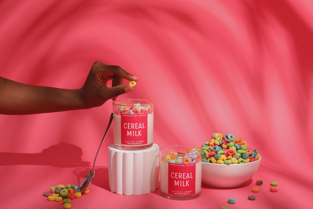 Cereal Milk Container Candle Soy Jar Ambience Scent
