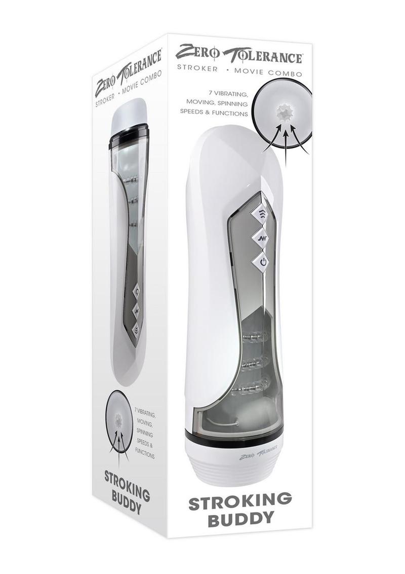 Stoking Buddy Rechargeable Thrusting Masturbator With Vibration