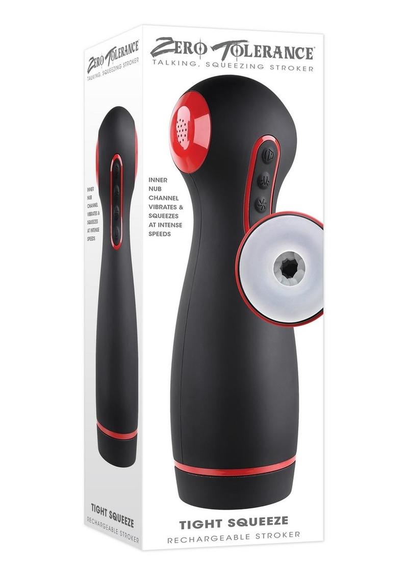 Tight Squeeze Rechargeable Masturbator Inner Nub Channel Vibrating