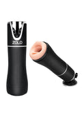Black Zolo product with a pink silicone sleeve on a white background
