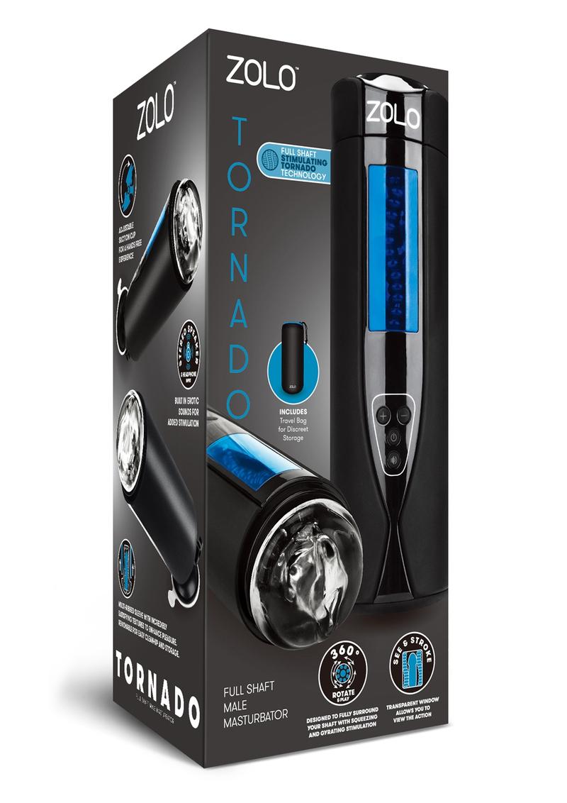 Zolo Tornado Full Shaft Rechargeable Rotating Male Masturbator